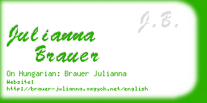 julianna brauer business card